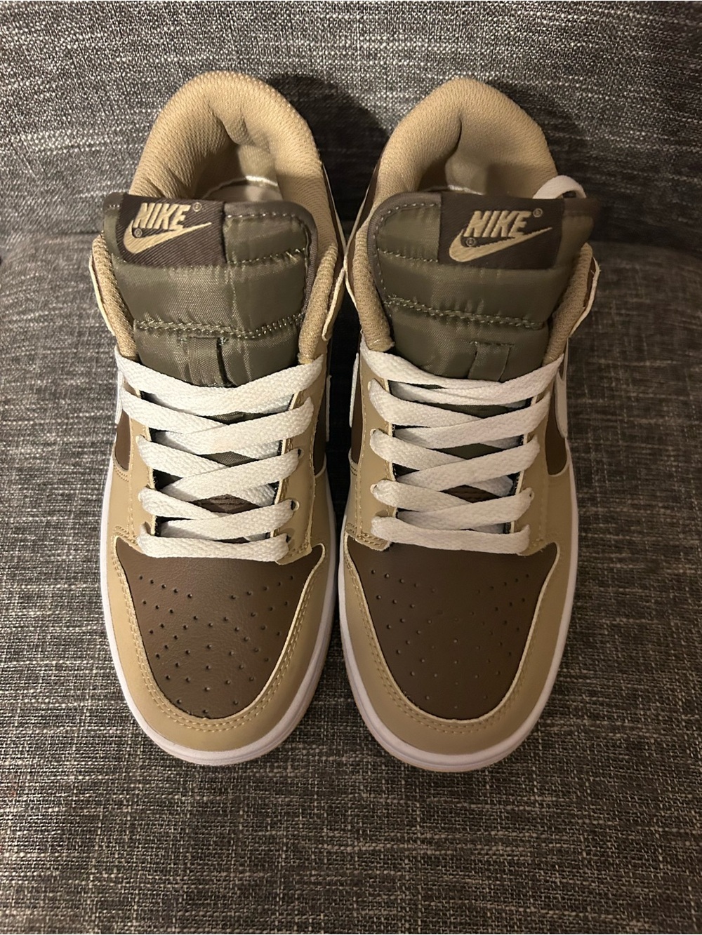 Nike Men’s Low-Top Sneakers in Olive, Brown and Tan
